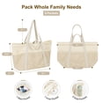 thumbnail image 2 of Bolsa de Playa F-color Impermeable y a Prueba de Arena de Gran Capacidad Marfil, 2 of 9