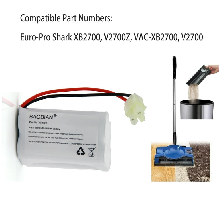 X1725QN 4.8V Batteria Di Ricambio Per Spazzatrice Shark V1700Z - Foto 10
