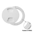 thumbnail image 3 of Unique Bargains 2pcs 5' Bateau Inspection Plate-Forme Hachure Marine Ronde Inspection Hachure Plate-Forme W / Couvercle Détachable Étanche à l'Eau Blanc, 3 of 6