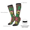 thumbnail image 4 of Fuzoiu Ho Ho Ho Merry Christmas Print Adult Stockings,Crew Socks,Unisex Fashion Socks, Casual Sports Socks,Comfortable Crew Socks for Everyday Wear and Sports, 4 of 6