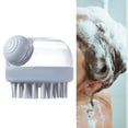 thumbnail image 2 of Peine de de mano/portátil/herramienta de lavado de silicona/cepillo de peine para el hogar gris para la cabeza Yuyangstore Peine de masaje manual, 2 of 8