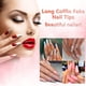 thumbnail image 5 of Puntas de uñas con curvas Puntas de uñas de ballet cuadradas largas y rectas Salón de uñas, 5 of 5
