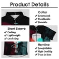 thumbnail image 5 of Invader Zim Men's Hawaiian Shirts Short Sleeve Button Down Casual Shirts Summer Tropical Aloha Beach Shirts, 5 of 7