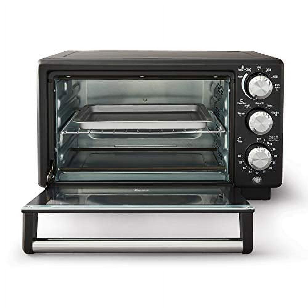 Elexnux 14 qt. Black Air Fryer Toaster Oven Combo,4 Slice Toaster Convection Air Fryer Oven Warm, 16 in 1 Digital Easy Operation