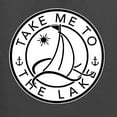 thumbnail image 4 of Wild Bobby, Take Me To The Lake, Men Long Sleeve Shirt, Charcoal, Large, 4 of 4
