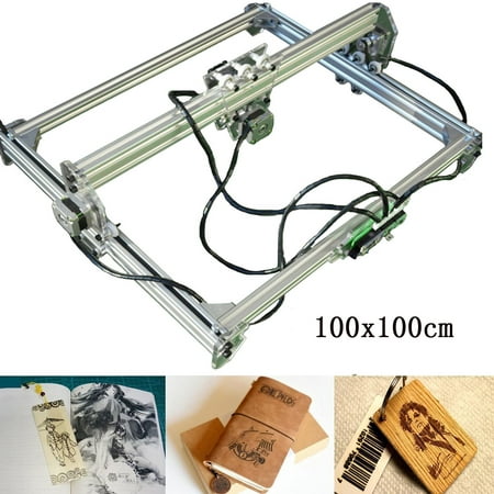 2500mw Desktop Laser Engraving Cutter 100*100cm DIY Engraver Carving Machine Marking Logo