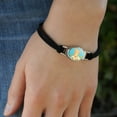 thumbnail image 3 of Care Bears Friend Bear Novelty Suede Leather Metal Bracelet, 3 of 4