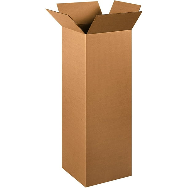 Boxes Fast BF121236 Tall Cardboard Boxes, 12' x 12' x 36', Single Wall