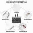thumbnail image 5 of Kdxio Daisies Flowers File Tote Document Bag Business Briefcase Bag Document Organizer Tote Briefcase for Letter A4 Files Business Teacher Office Bag, 5 of 8