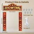 thumbnail image 2 of 3 Pcs Movie Night Decorations Porch Sign Banner Showtime Movie Theme Party Decorations Hanging Welcome Door Banner, 2 of 9