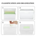 thumbnail image 5 of Dolked Desktop Storage Box ,Index Card Box Organizer Case,300 Card Capacity Box,, 5 of 8