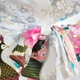 thumbnail image 4 of LYMAYTER Women's Floral Kimono Satin Short Robe Peacock Party Satin Robes Sleepwear S-2XL, 4 of 8