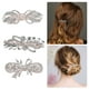 thumbnail image 2 of Pinzas para el cabello Unique Bargains Brillo Diamantes 3 piezas Blanco, 2 of 7