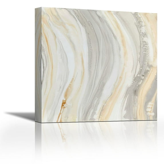 Alabaster I - Contemporary Fine Art Giclee on Canvas Gallery Wrap - wall décor - Art painting - 27 x 27 Inch - Ready to Hang
