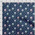 thumbnail image 4 of oneOone Velvet Blue Fabric Circus Sewing Craft Projects Fabric Prints By Yard 58 Inch Wide, 4 of 5
