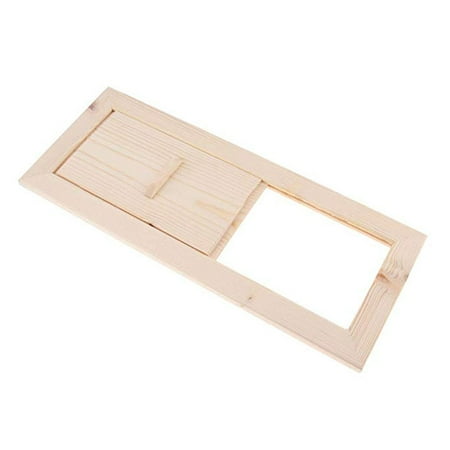 

DRASHOME Sauna Air Vent Exquisite Smooth Surface Shutter Wood Ventilator Practical Summer Accessories Bath Ventilated Grille Steam Outlet