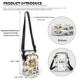 thumbnail image 6 of HELLHERO Rose Floral Pattern Crossbody Small Bags Trendy, Women Adjustable Shoulder Strap for Casual Use, Casual Travel, 6 of 7
