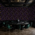 thumbnail image 2 of Magic Peel and Stick Wallpaper Magical Fantasy Purple Mushrooms Golden Ferns Wall Mural 23.6in x 9.8ft Self Adhesive Removable Wall Paper Renter Friendly Wallpaper for Kids Bedroom Living Room, 2 of 8