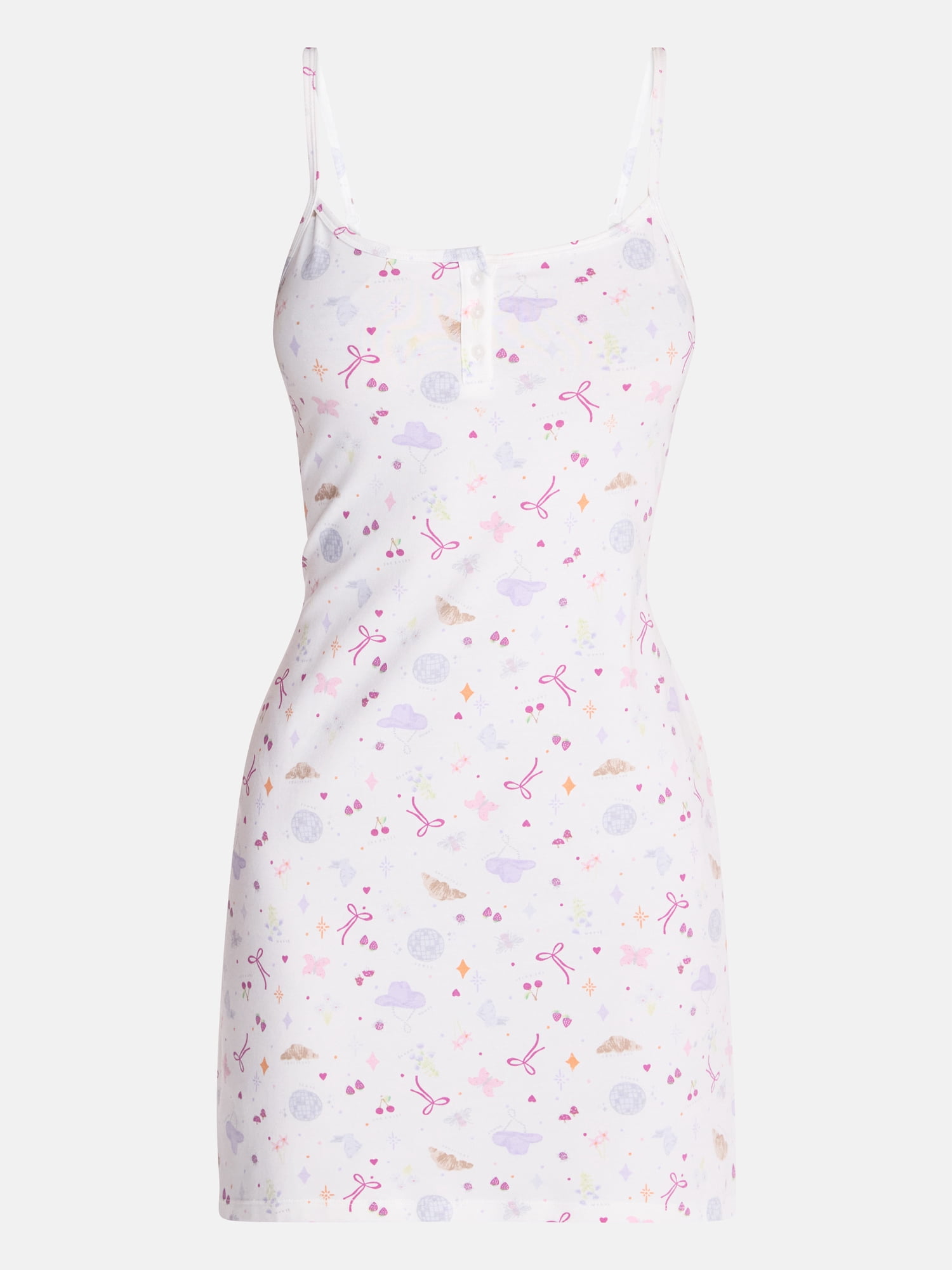 No Boundaries Cloud Core Sleepwear Slip, Women's XXS-3X