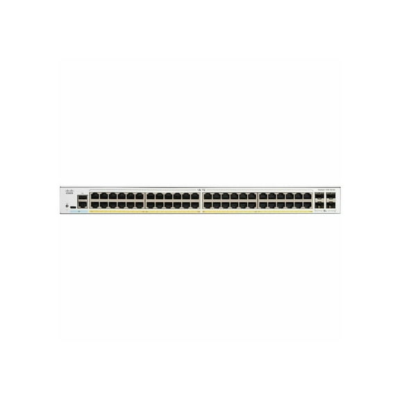 Cisco Catalyst C1200-48P-4X Ethernet Switch, 48 Ports - Manageable - 10 Gigabit Ethernet - 10/100/1000Base-T, 10GBase-X - 3 Layer Supported