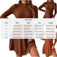 thumbnail image 3 of Pretxorve Women Nightgown Solid Long Sleeve Mock Neck Waist Cinched A Line Casual Loungewear Sleep Dress, 3 of 4
