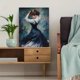 thumbnail image 5 of Qisvanset 12x16 Inch Black Dog Portrait Canvas Print Wall Art, 5 of 5