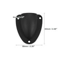 thumbnail image 3 of Unique Bargains 1 Pair 2.48"x2.28"x0.94" Marine Boat Transducer Wire Cable Cover Clam Shell Vent Wire Cover Black S, 3 of 7