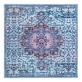 thumbnail image 3 of Unique Loom Renaissance Collection Area Rug - Roma (7' 10" Square Light Blue/Orange), 3 of 7