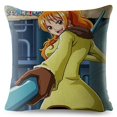 thumbnail image 3 of Fundas de cojín cuadradas con estampado colorido de One Piece de Anime japonés para decoración del hogar, 3 of 5