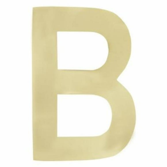 Architectural Mailboxes 3582PB-B 4 in. Brass Floating House Letter B&#44; Polished Brass