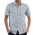 thumbnail image 2 of Vedolay Men's Short Sleeve Cuban Guayabera Sleeveless Shirts for Men, 2 of 5
