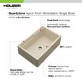 thumbnail image 2 of Houzer Quartztone 30 in Sand Granite Composite Apron Front Farmhouse Single Bowl Kitchen Sink with Accessories -W-130 SAND-C, 2 of 4