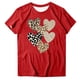 thumbnail image 4 of Tejiojio Women's Plus Size T-shirt Valentine's Day Heart Print Round Neck Short Sleeve Tops Spring Summer XL-5XL, 4 of 4