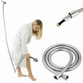 thumbnail image 3 of 6Ft Stainless Steel Shower Head Hose Handheld Extra Long Bathroom Tube Hot, 3 of 6