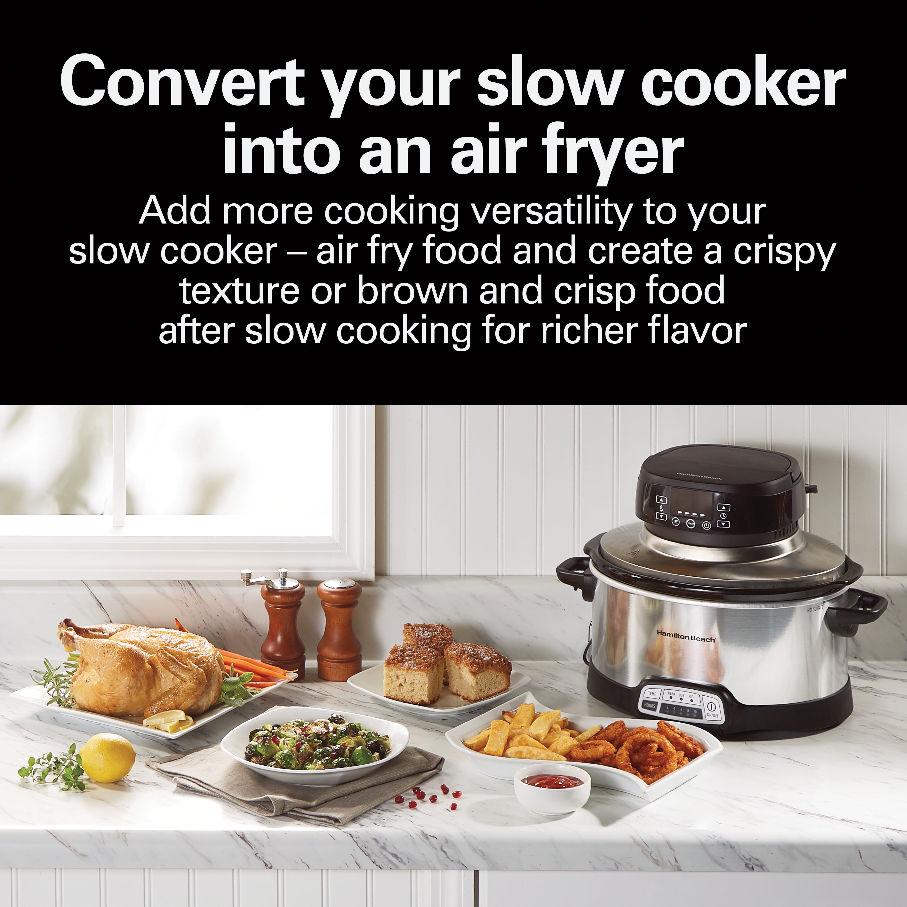 Hamilton Beach Air Fry Lid for Slow Cookers 33602 - Thumbnail 4