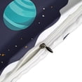 thumbnail image 4 of 3 Pcs Soft Bedding Set, Includes 1 Duvet Cover with Zipper And 2 Pillow,Shams Cartoon Space Astronaut Twin(86"x70"), 4 of 8