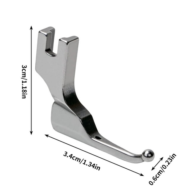 Yulucky Machine Pied-de-Biche pour à Coudre Pied-de-Biche pour Robe de Mariée Tissu avec Fonction Perles Sans Base Lot de 2 Outils/bureau/métal, Couleur