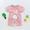 thumbnail image 2 of Fesfesfes Newborn Infant Onesie Baby Girls Boys Bodysuit Summer Short Sleeve Sleepwear One-piece Cartoon Romper Jumpsuit On Sale, 2 of 3