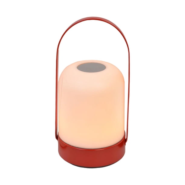 Lámpara de mesa inalámbrica, linterna de camping, luz nocturna, mesita de noche, luz LED para exteriores Rojo