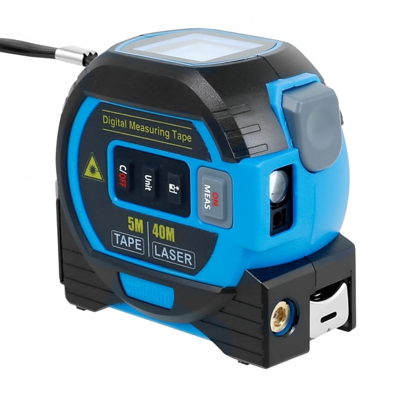 GJX Self Locking Digital Tape Measure Display 3 in 1 Rangefinder Tape Measure Ruler Measuring Tape High Precision Almighty Tool Tape Measure 131/196 Ft for Measuring