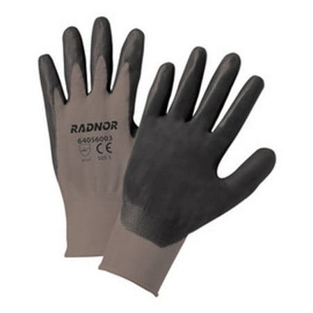 

Radnor Medium 13 Gauge Black Nitrile Palm Coated Work Gloves With Gray Nylon Liner And Knit Wrist (22 Pairs)