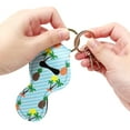thumbnail image 3 of Wrapables 10 Pack Chapstick Holder Keychain with 10 Pieces Metal Clasps, Tropical Fun, 3 of 6