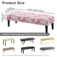thumbnail image 7 of Whosucclay Pink Butterfly Print Stretch Dining Bench Cover Universal Bench Seat Furniture Protector Wear Resistant Bench Seat Cushion Slipcovers for Dining Room, Living Room, 7 of 7