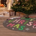 thumbnail image 6 of Sikiie Ho Ho Ho Merry Christmas 30-48 inches {designName} Print Christmas Tree Skirt Snowman Xmas Tree Skirt with Edge Christmas Decorations for Holiday Party-48", 6 of 7