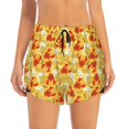 thumbnail image 2 of Balery Beer And Crawfish Pantalones cortos deportivos para mujer con forro y dos bolsillos, elásticos, para entrenamiento, gimnasio, yoga-Large, 2 of 7