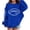 Blue, variant on Girls Baseball Pullover Sweatshirts Oversized Long Sleeve Casual Tops Teen Kids Cute Sweatshirts Clothes School Hoodie