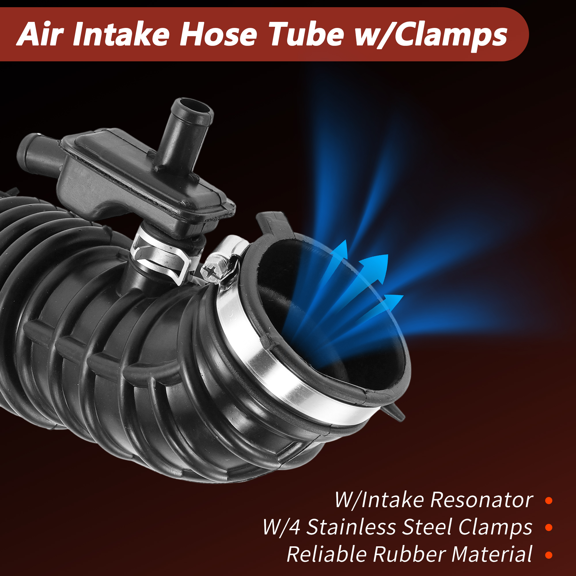 Unique Bargains Left Engine Air Intake Tube Hose for Nissan 370Z and for Infiniti G37