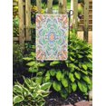 thumbnail image 2 of NUDECOR Colorful Flower Floral Pattern Bandana Bohemian Abstract Accessory Authentic Boho Garden Flag Decorative Flag House Banner 12x18 inch, 2 of 2