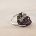 thumbnail image 2 of Zirconia Studded Parrot Sterling Silver Ring - 6, 2 of 2