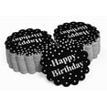 thumbnail image 2 of Inkdotpot Happy Birthday Bottle Tag Real Silver Foil Favor Hang Tags 50 Pack, 2 of 7